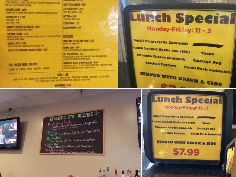 Fatback's Menu