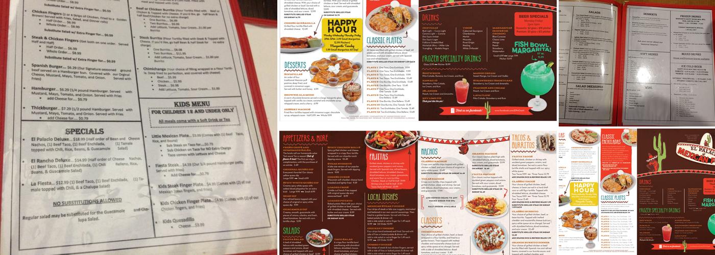 El Palacio Restaurant Menu