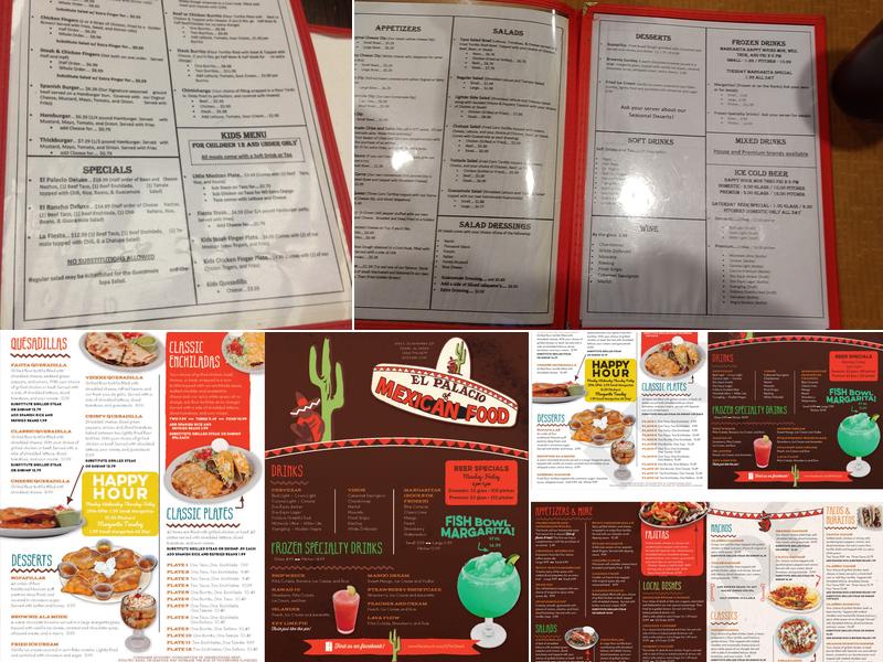 El Palacio Restaurant Menu