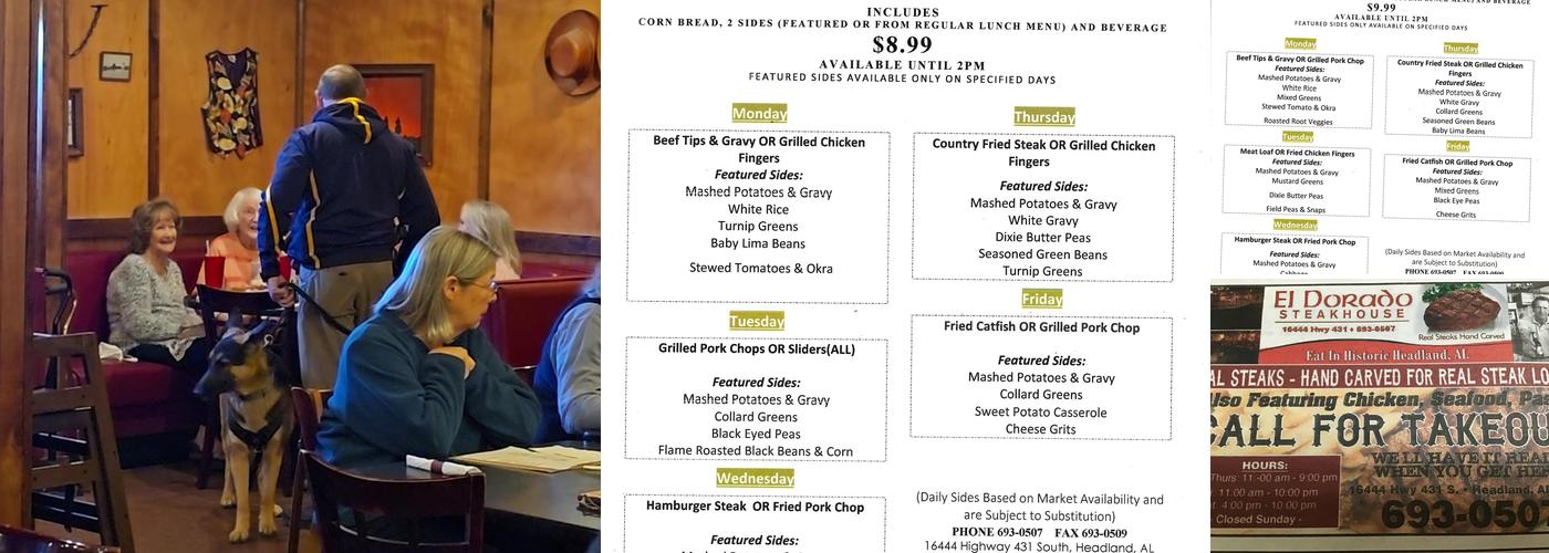 Eldorado Steakhouse Menu