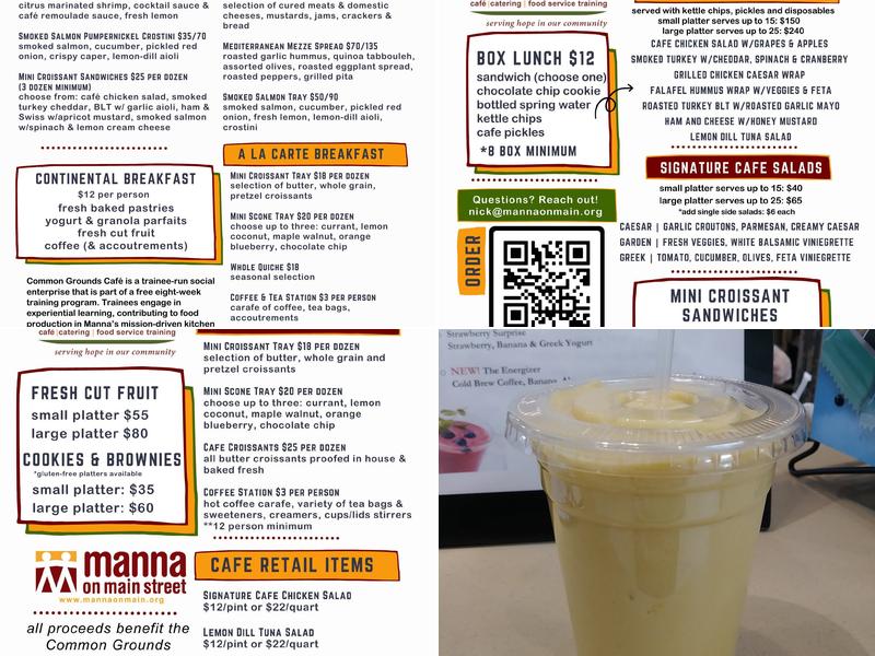 Common Grounds Cafe Menu