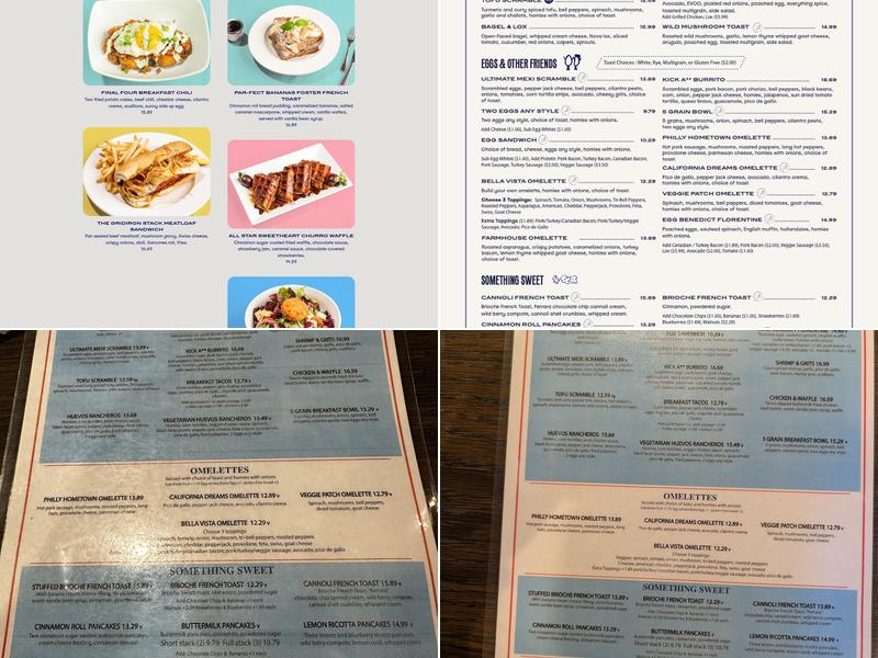 Sabrina's Cafe Menu
