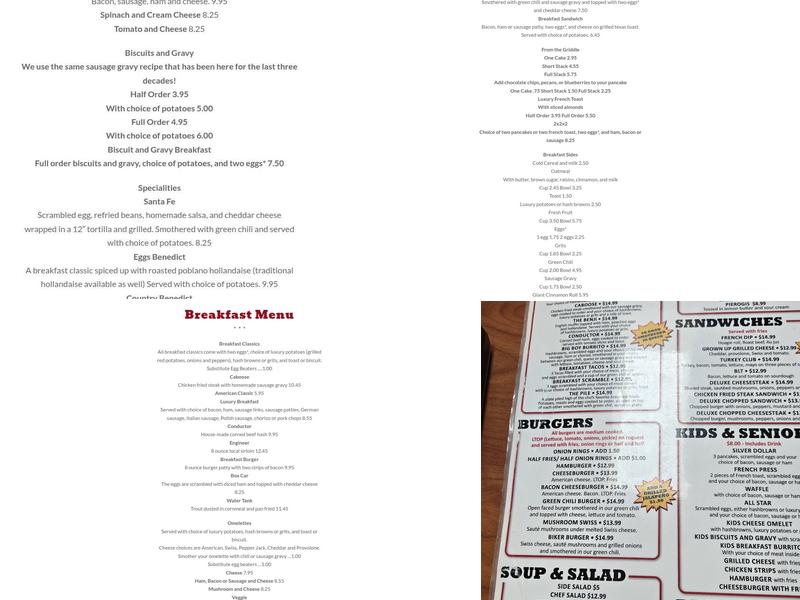Luxury Diner Menu