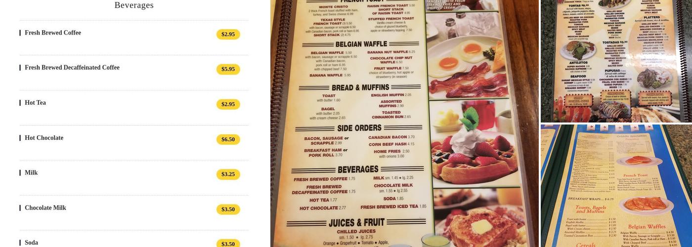 Five Star Diner Family Restaurant Menu