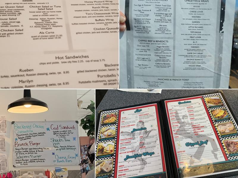 Jukebox Cafe Menu