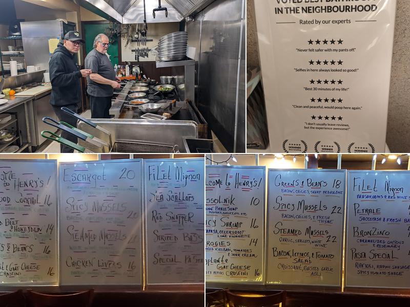 Henry's Cafe & Fine Groceries Menu