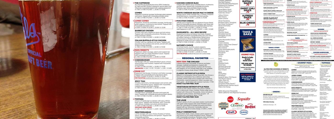 Minsky's Pizza Lee's Summit Menu