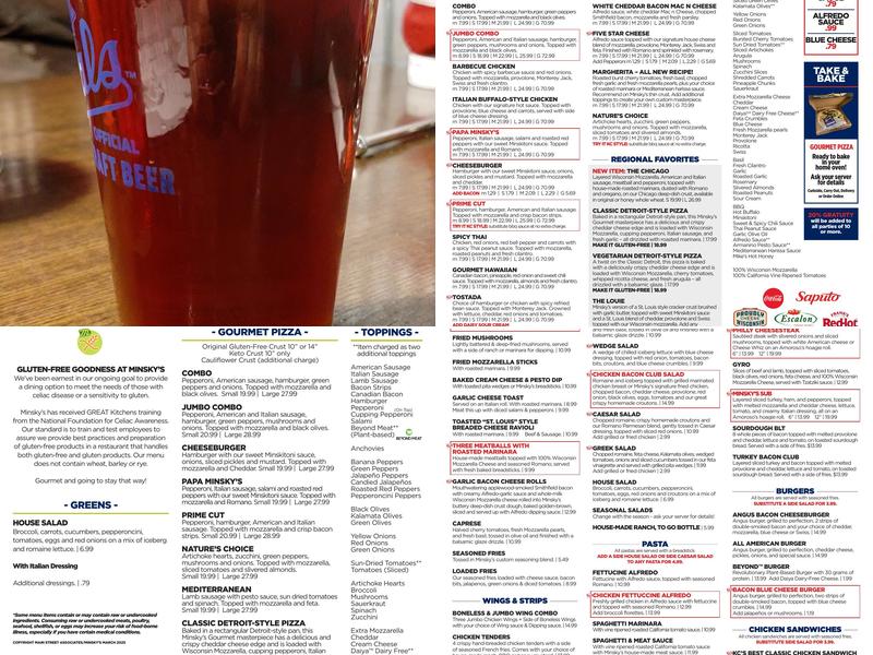 Minsky's Pizza Lee's Summit Menu