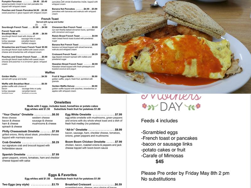 Brooks Breakfast & Lunch Cafe Menu
