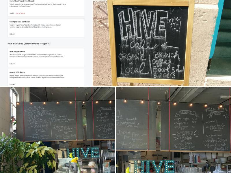 HIVE Cafe Menu