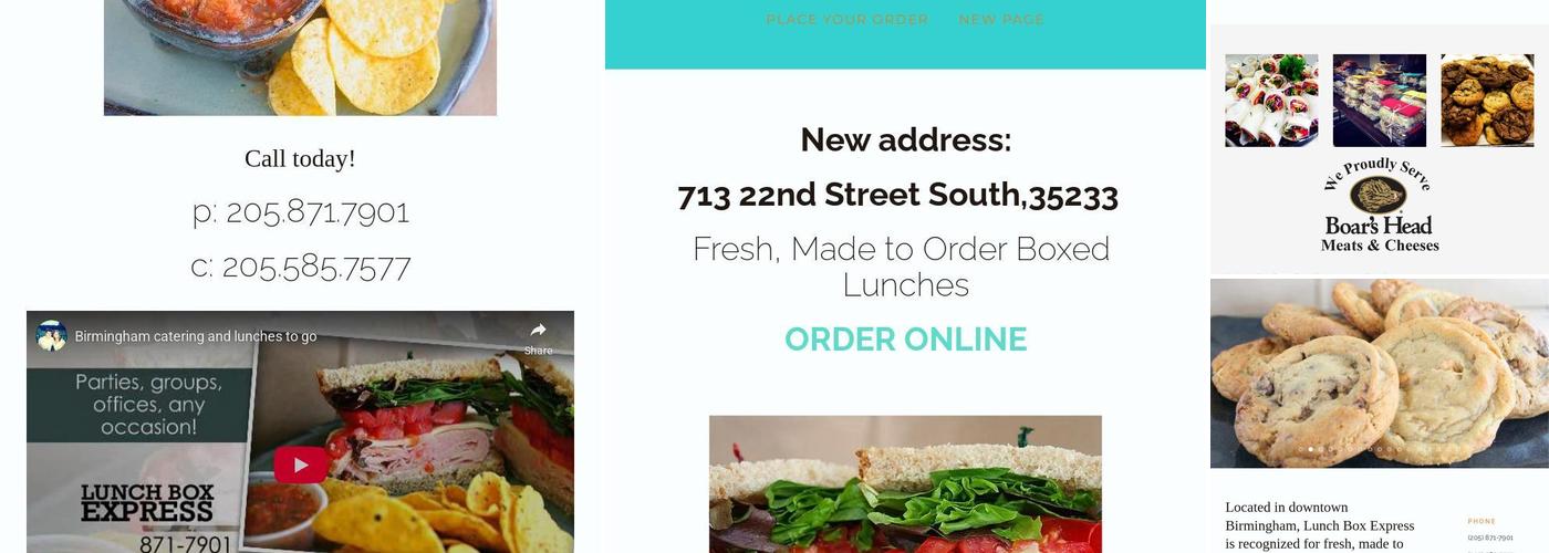 Lunch Box Express Menu