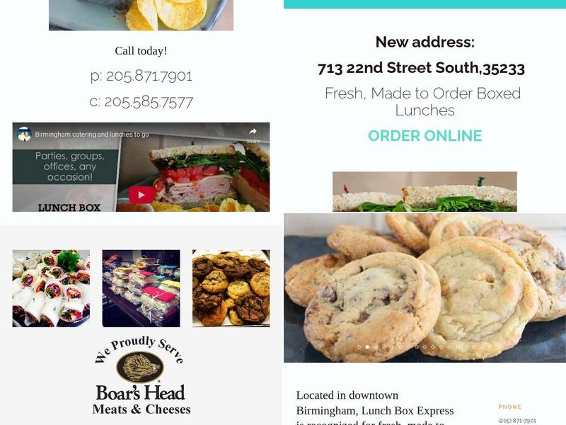 Lunch Box Express Menu