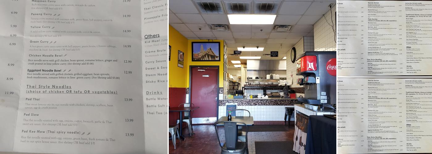 Masaman Thai Kitchen Menu