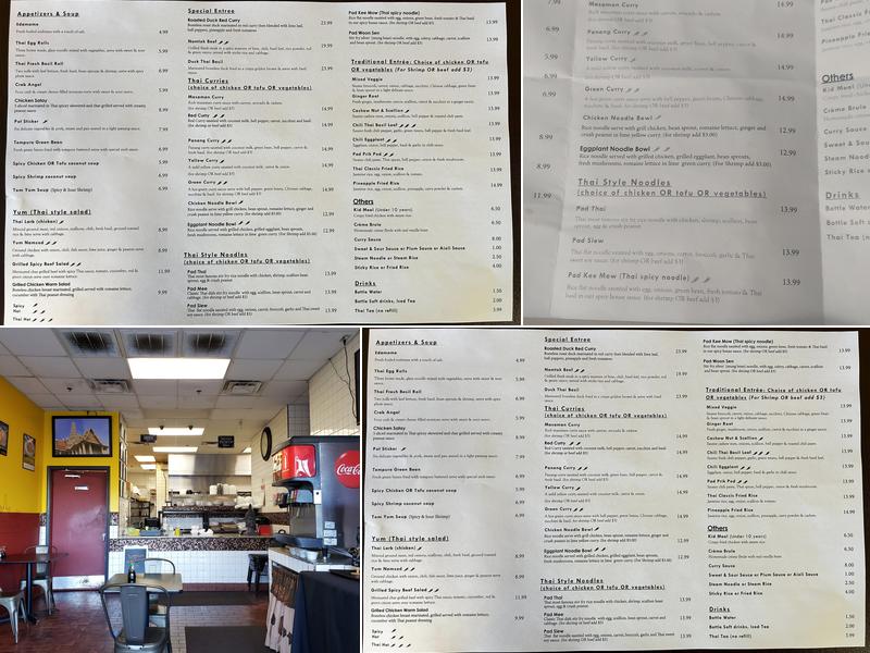 Masaman Thai Kitchen Menu