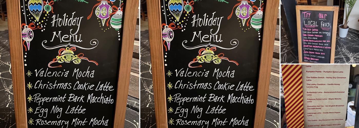Black Box Coffee Menu