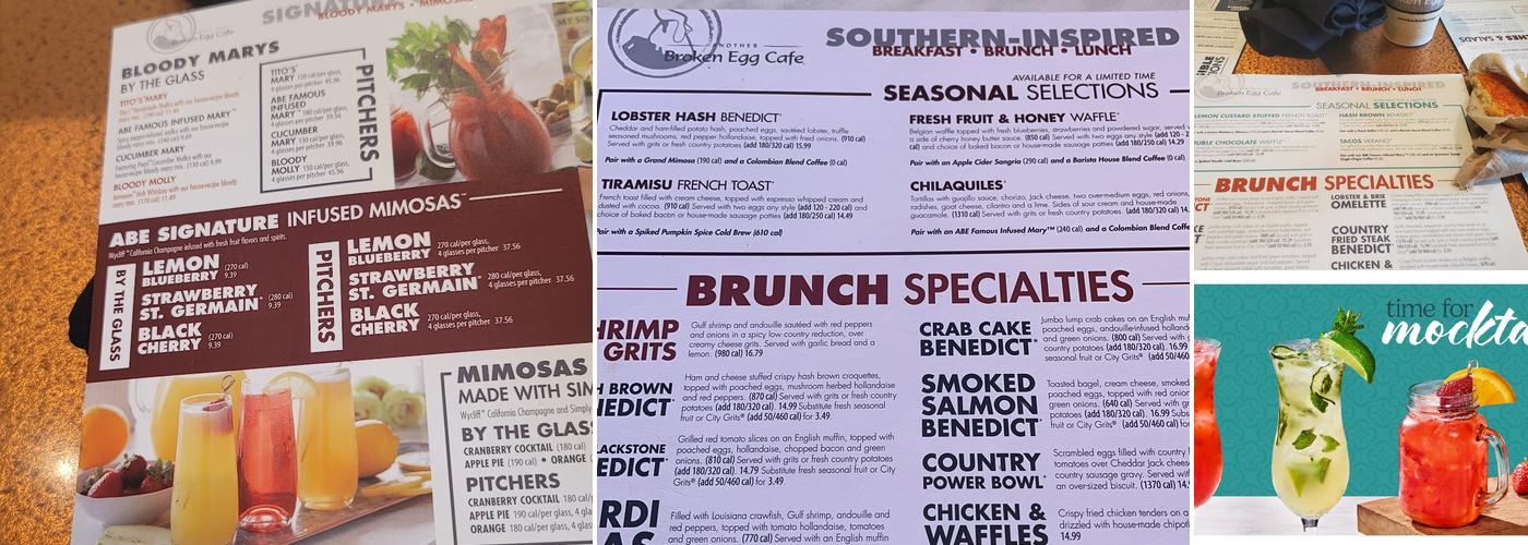 Another Broken Egg Cafe Menu