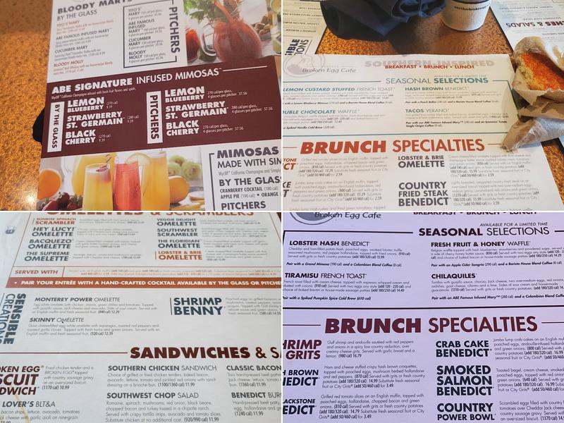 Another Broken Egg Cafe Menu