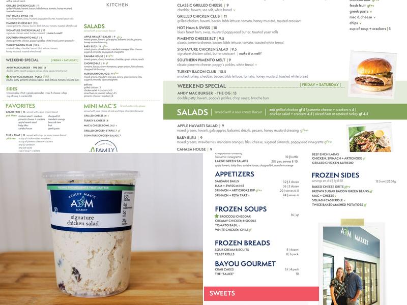 Ashley Mac's Kitchen Menu