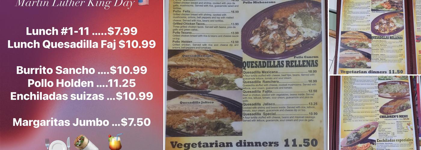 El Paso Menu
