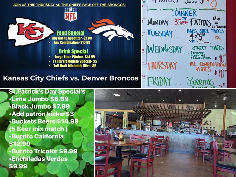 EL Ranchero Mexican Restaurant Menu