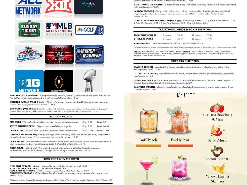 On Tap Sports Cafe - Inverness/280 Menu