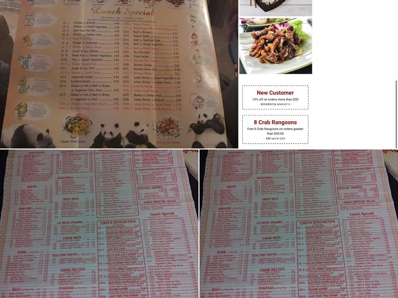 China Kitchen Menu
