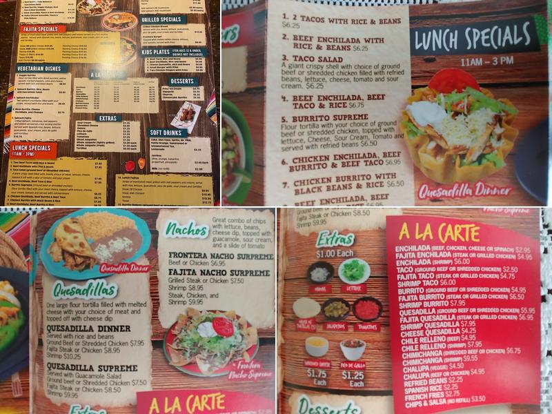Frontera Grill Menu