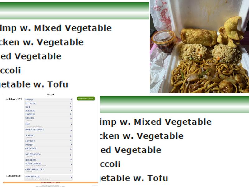 Wok Express Menu
