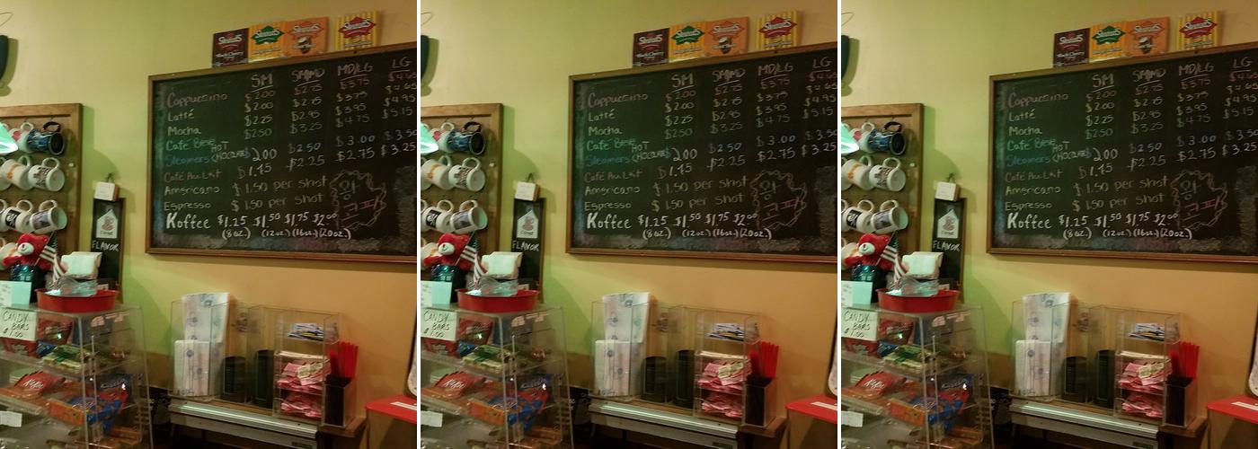 Vargtimmen King Koffee Menu