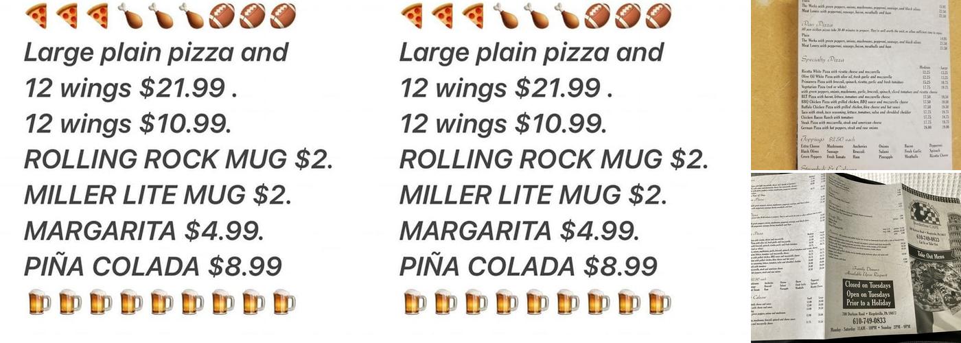 Borderline Cafe Menu