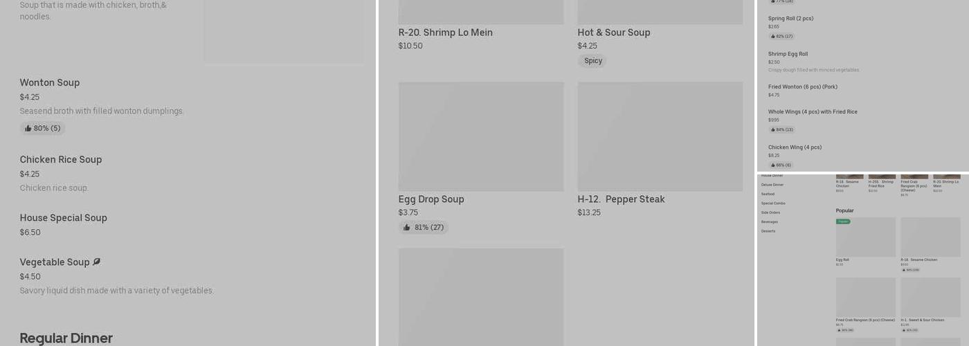 Egg Roll Express Menu