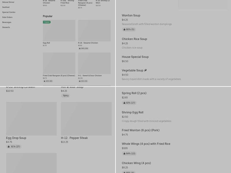 Egg Roll Express Menu