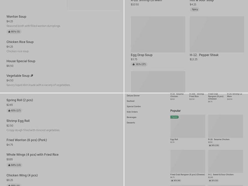 Egg Roll Express Menu