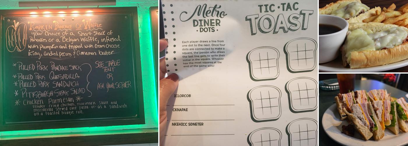Metro Diner Menu