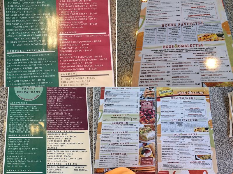 Quakertown Family Restaurant Menu