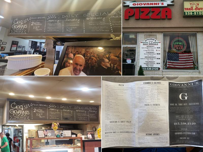 Giovanni's Pizzeria & Italian Restaurant Menu