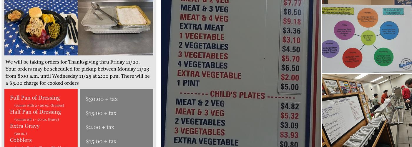 Home Plate Diner Menu