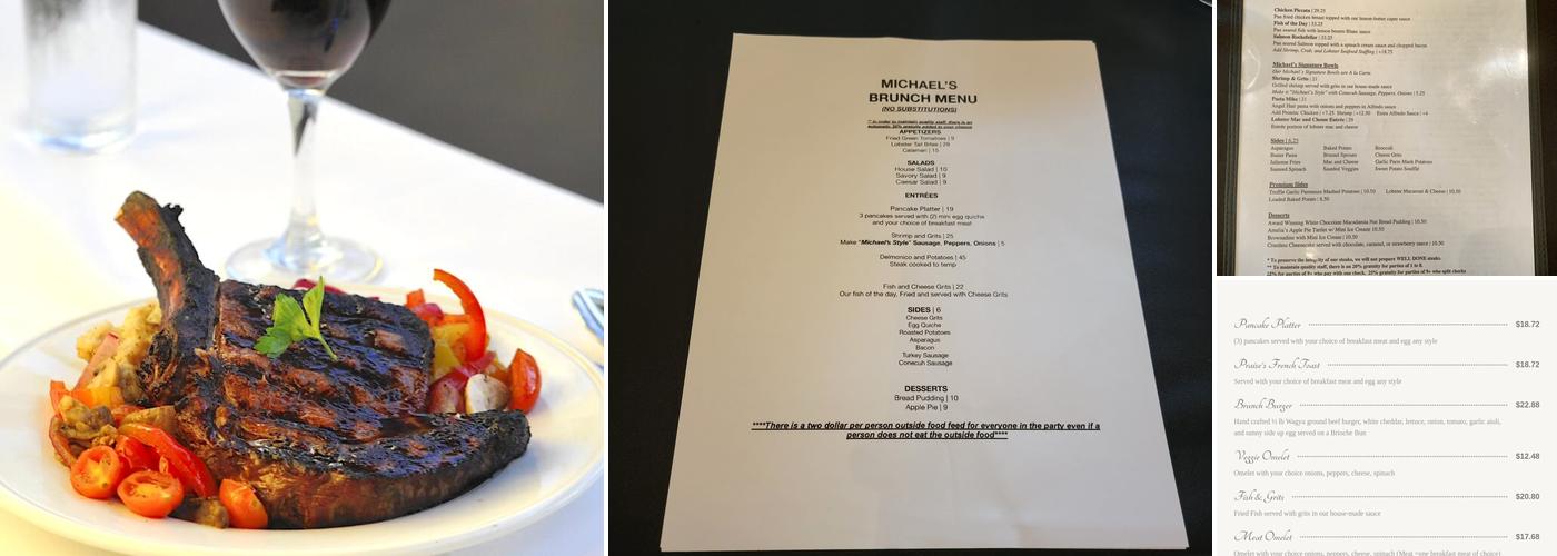 Michael's Restaurant Menu