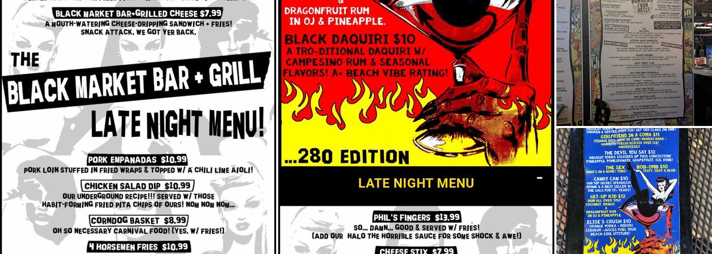 Black Market Bar+Grill (Avondale) Menu