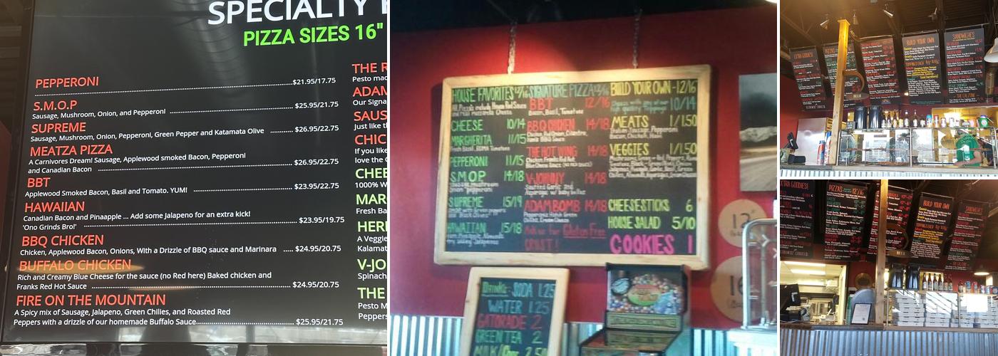 Elevation Pizza Menu