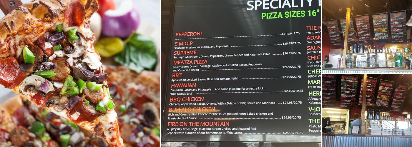 Elevation Pizza Menu