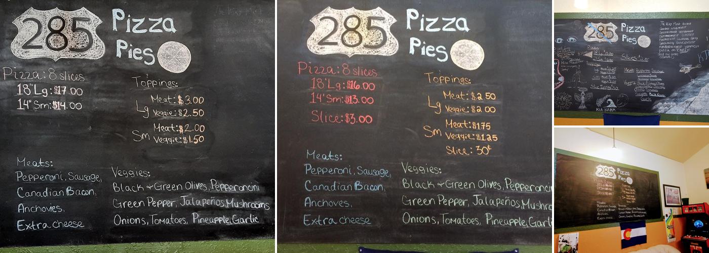 285 Pete's Pies Menu
