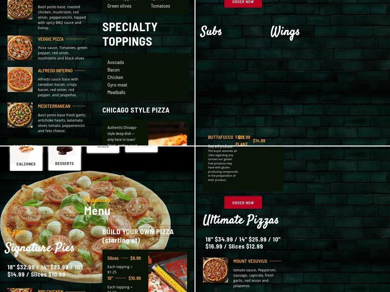 Peppino's Pizza & Subs Menu