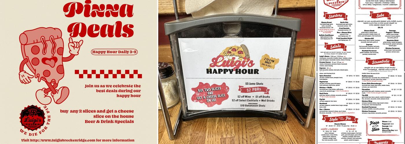 Luigi's Pizzeria Menu