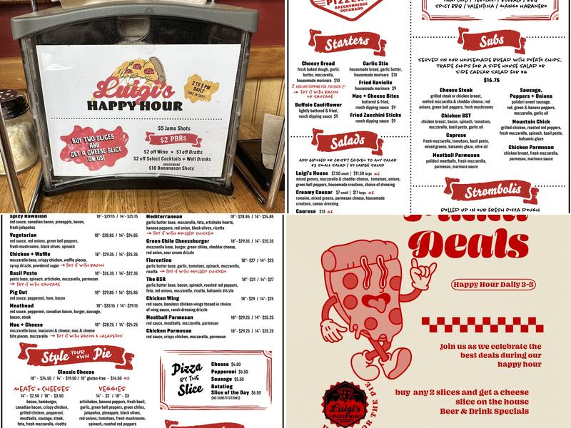 Luigi's Pizzeria Menu
