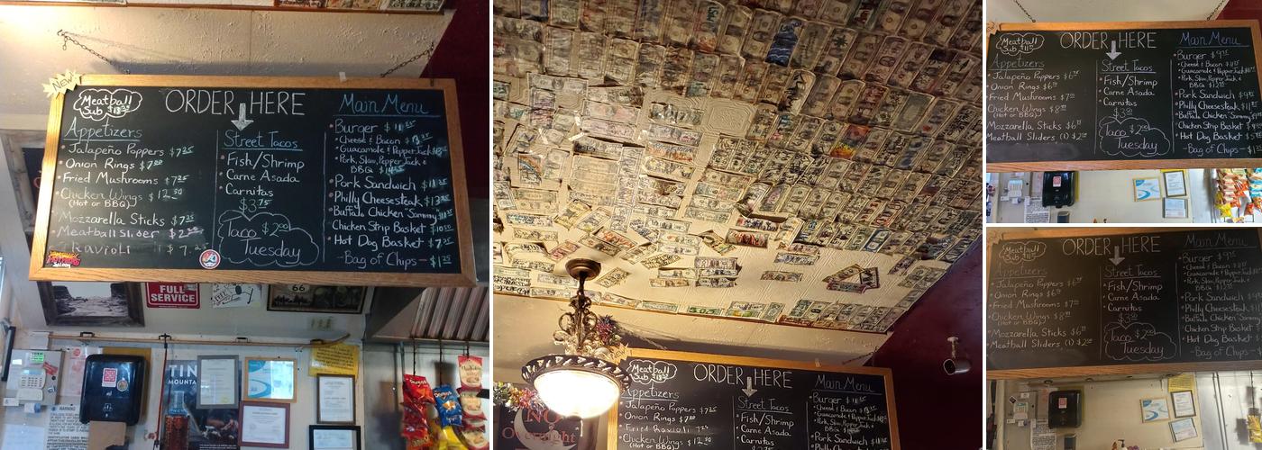 Mother's Saloon Menu