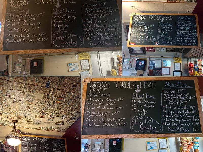 Mother's Saloon Menu