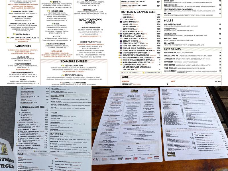 Kickapoo Tavern Menu