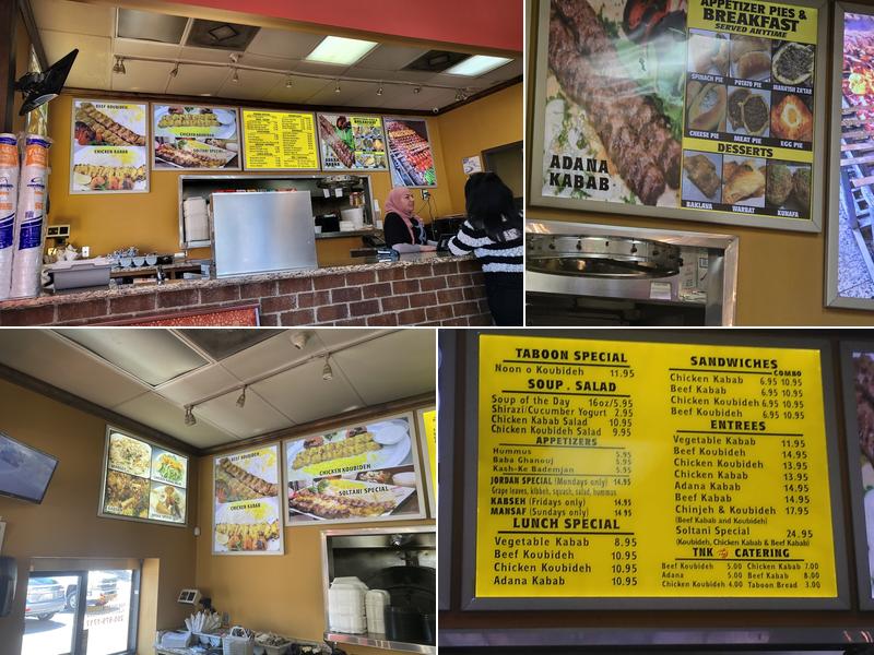 Taboon Noon o Kabab Menu