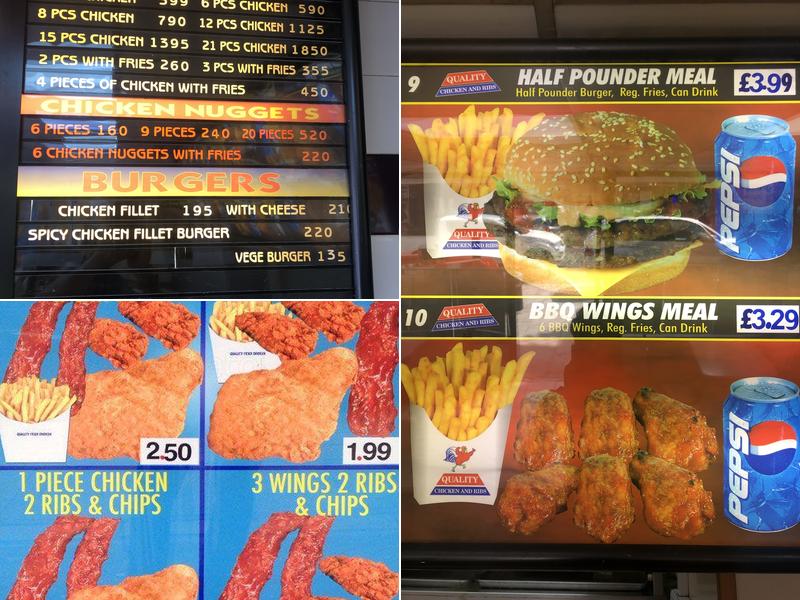 Quality Chicken and Ribs Menu